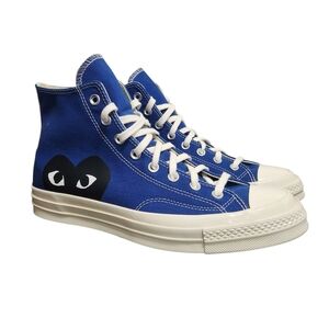 Converse Chuck 70 Hi CDG Comme des Garcons PLAY Blue Quartz Men’s 10/Women's 12